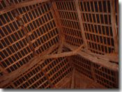 Interior of our barn roof
