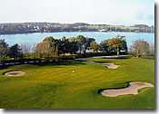 Panoramic view of Lac au Duc golf course, just 20 minutes from our French Gite