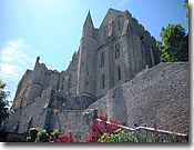 The 12th Century Abbey and Monastery crowning the top of Mont Saint Michel