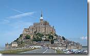Mont St Michel, seen from the causeway linking to the mainland